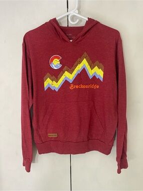 Ulu Maroon Breckenridge Graphic Hooded Pullover